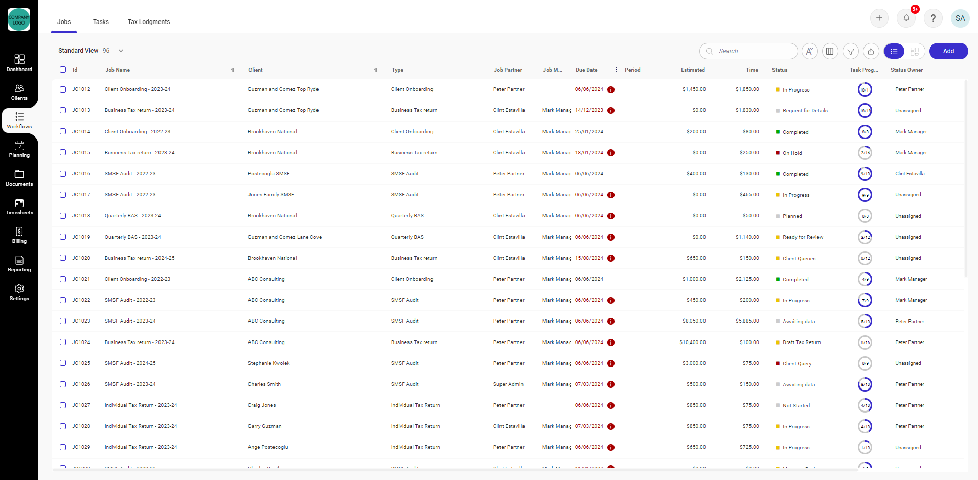 Workflow management